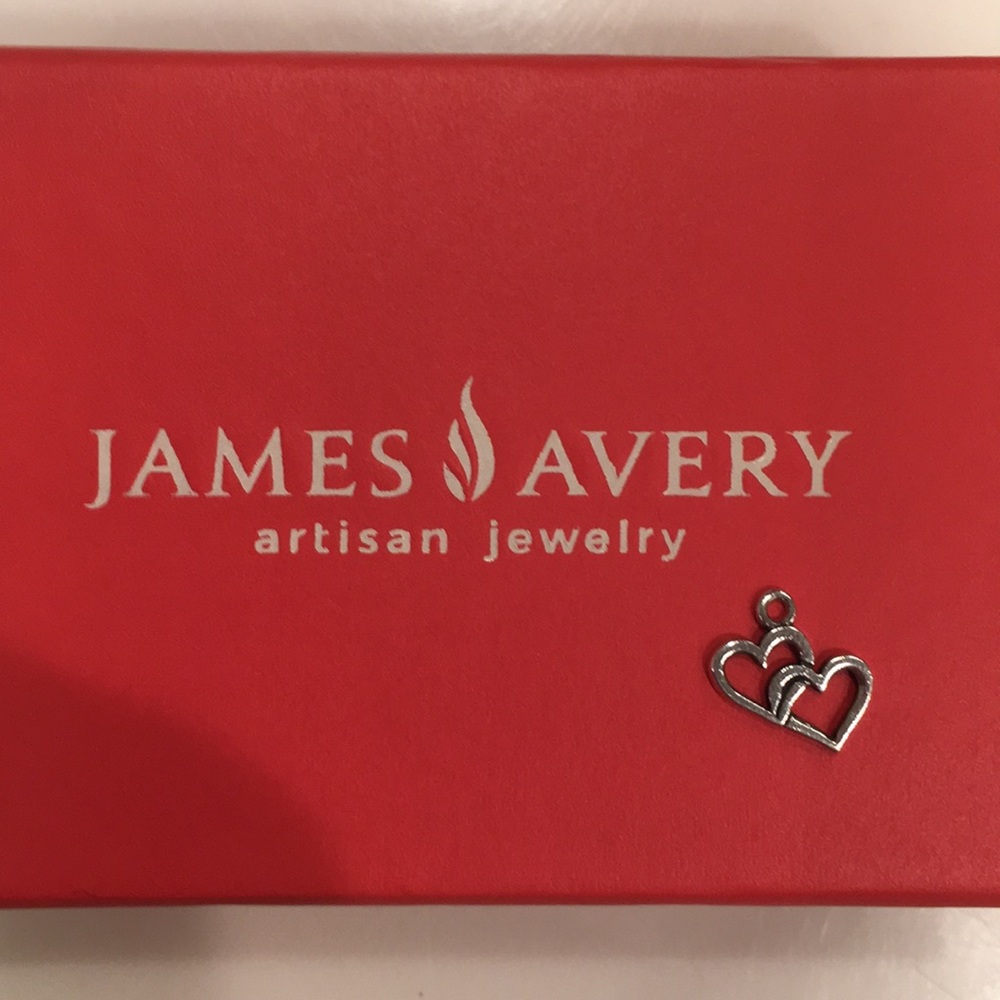 Double Heart Charm James Avery Retired